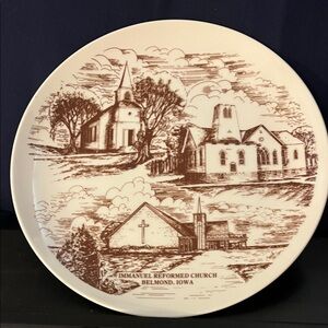 Immanuel Reformed Church Collector Plate — Barle Shilson signed plate
